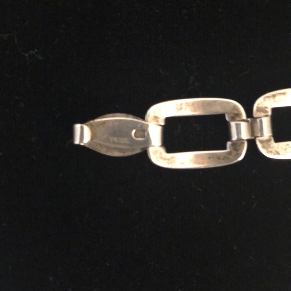 Vintage Wells 7.25" Bracelet Sterling Silver 925 Open Link Design - Picture 2 of 9